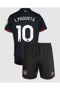 Fotbalové Dres West Ham United Lucas Paqueta #10 Dětské Venkovní Oblečení 2024-25 Krátký Rukáv (+ trenýrky)